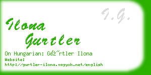 ilona gurtler business card